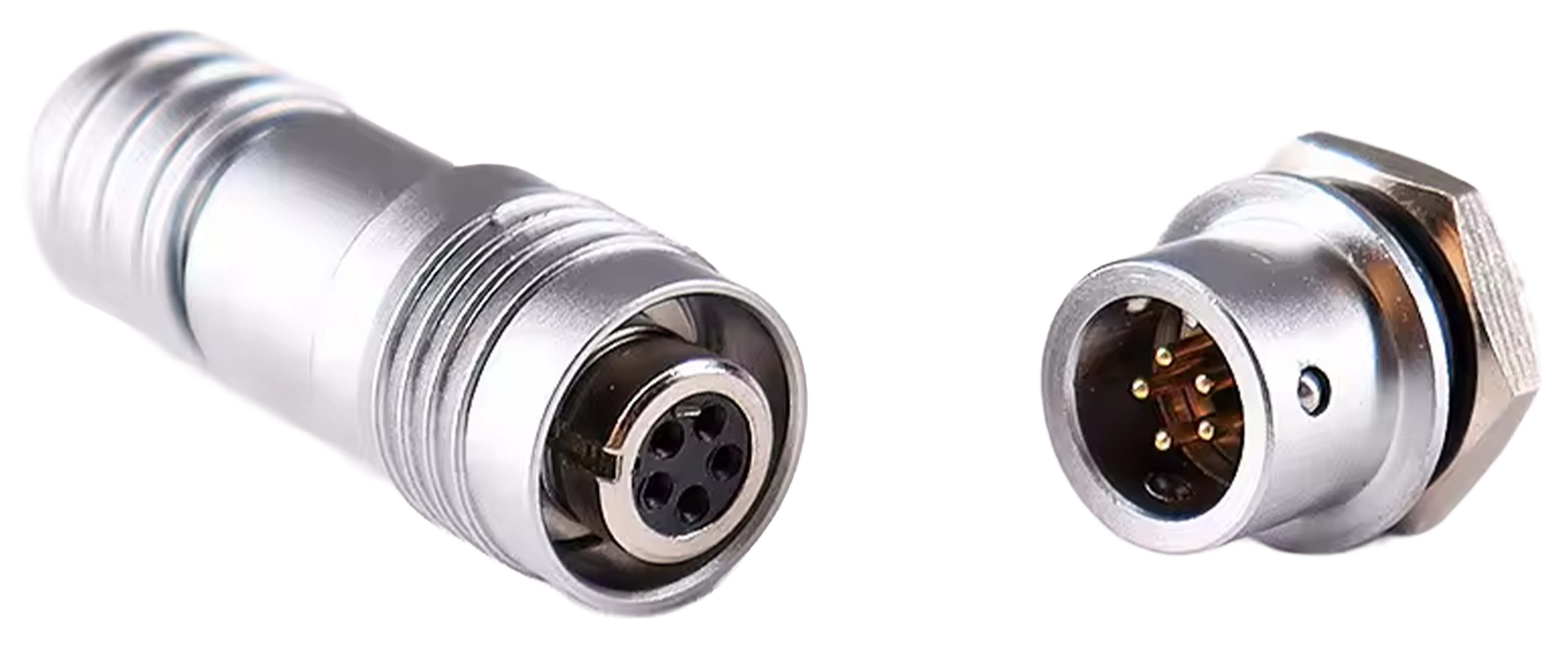 Mini Connecteur Aviation XS6-5P 5 Pôles Plaqué Or 250V 3A Ø4mm