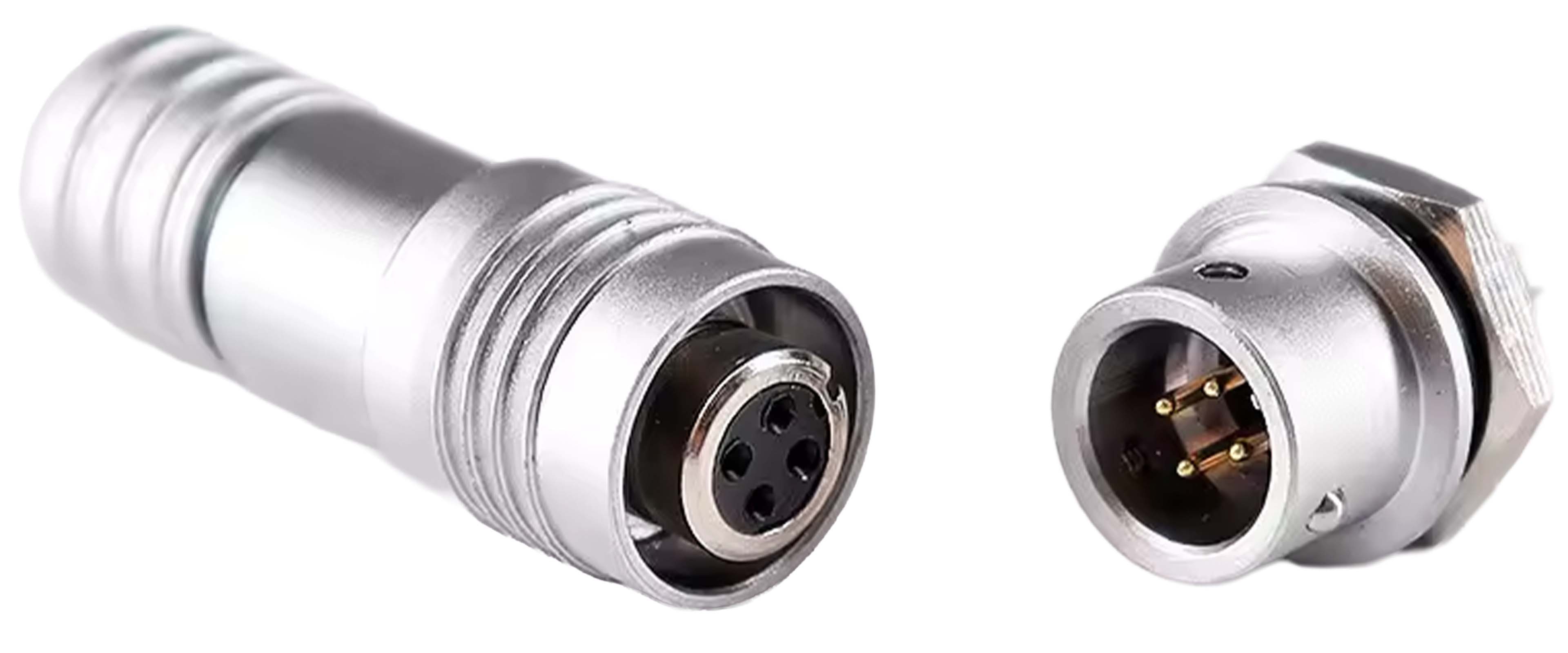 Mini Connecteur Aviation XS6-4P 4 Pôles Plaqué Or 250V 3A Ø4mm