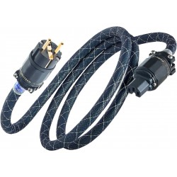 FURUTECH THE EMPIRE PLUS E Power Cable Schuko Type E/F Shielded Alpha Treated Copper Gold Plated 1.8m