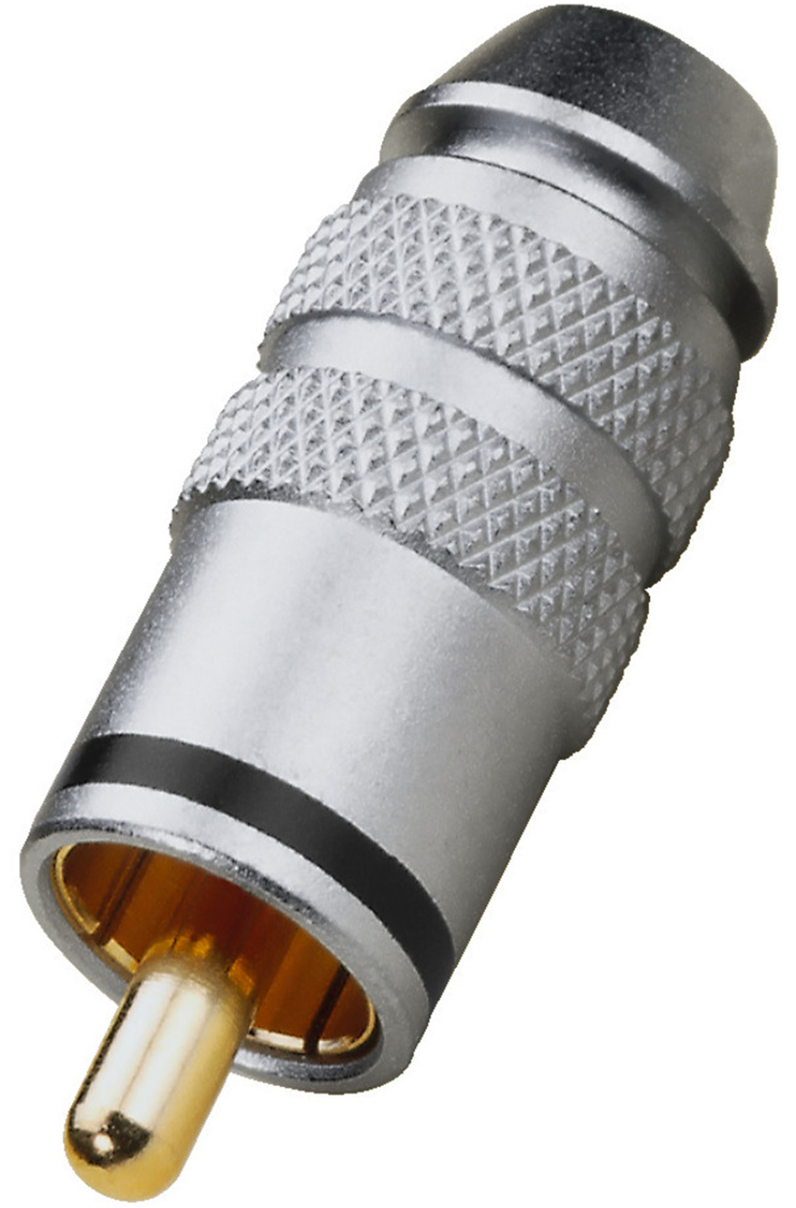 MONACOR T-711G/SW RCA Connector Gold Plated Ø6mm Black