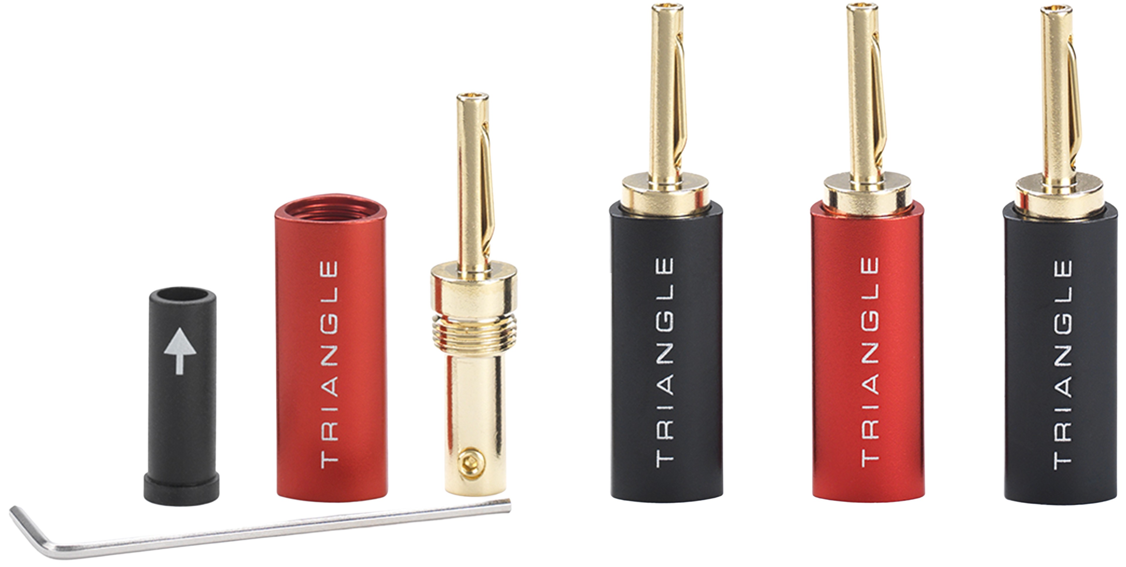 TRIANGLE BP450 Banana Plugs Gold Plated Ø3.6mm (Set x4)