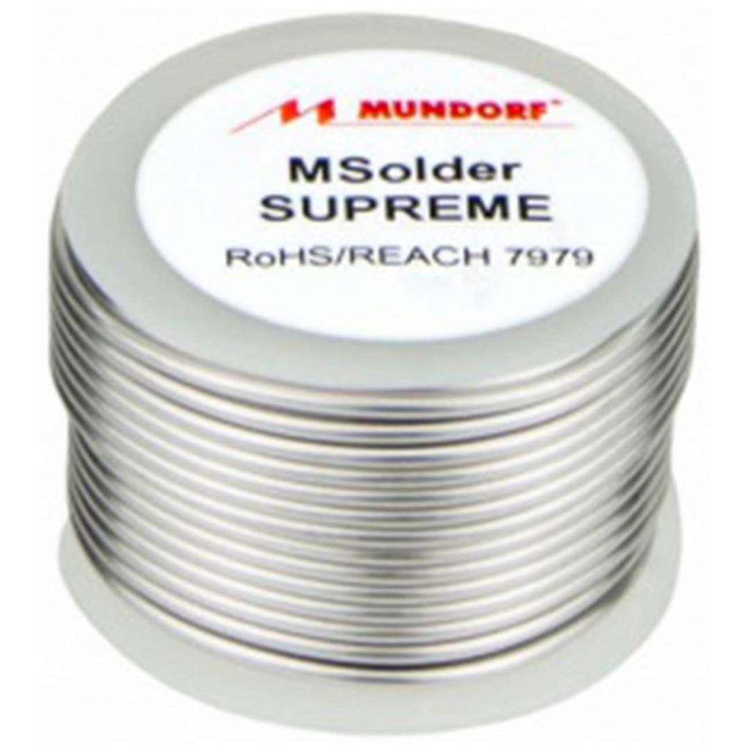 MUNDORF SUPREME MSOL.SUP-010G Étain à Souder Soudure Argent Or 9.6% 1.9m