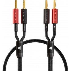 TRIANGLE BLACK Pre-assembled Speaker Cables OFC Copper 1.5mm² 2.5m (The pair)