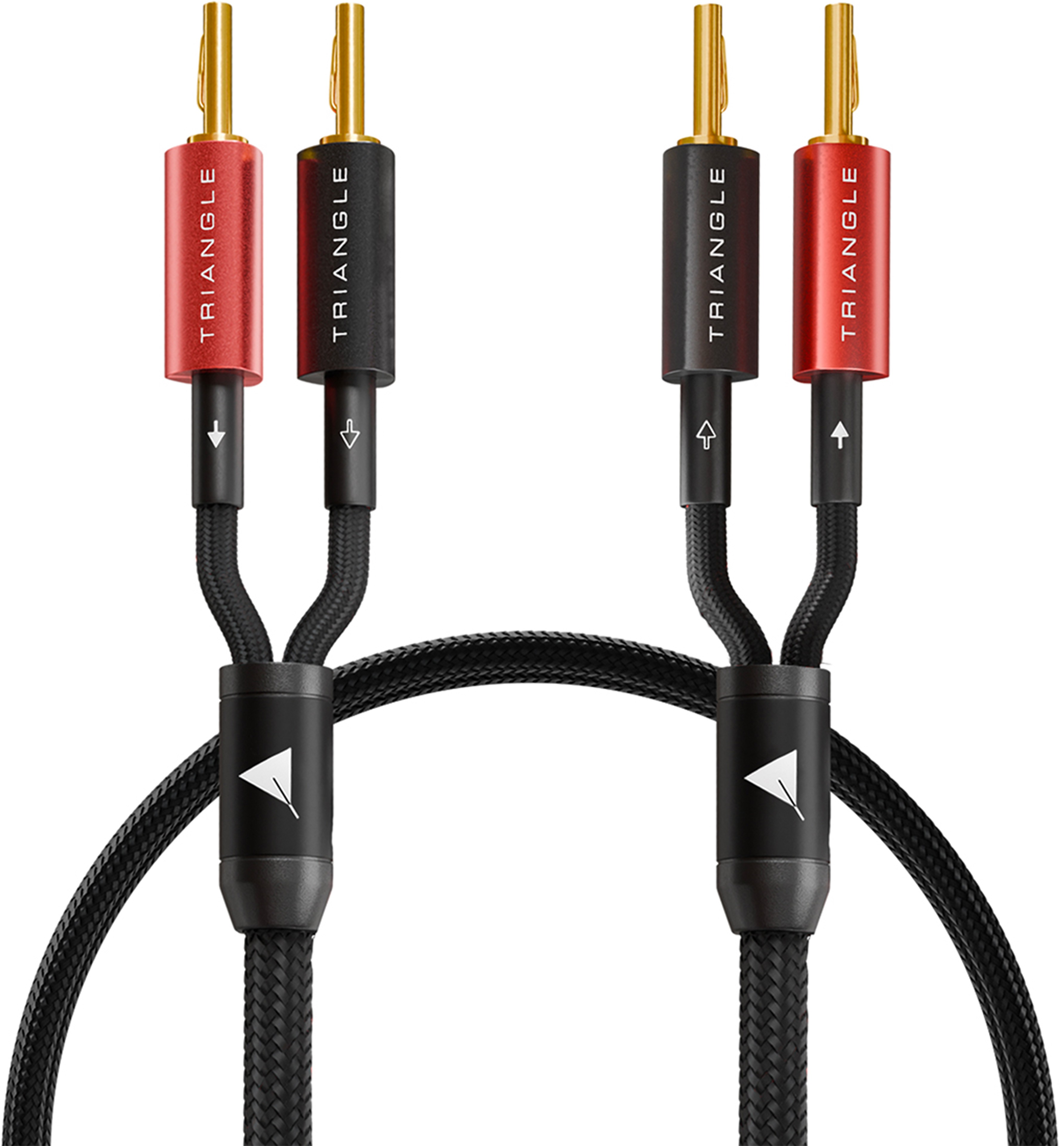 TRIANGLE BLACK Câble d'Enceintes Cuivre OFC 1.5mm² 2.5m (La paire)