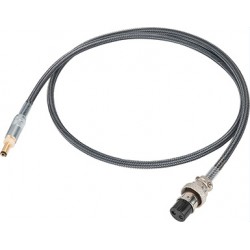 LHY AUDIO PREMIUM SERIES Câble D'alimentation Aviation 2 Pins vers Jack DC 5.5/2.1mm 1m
