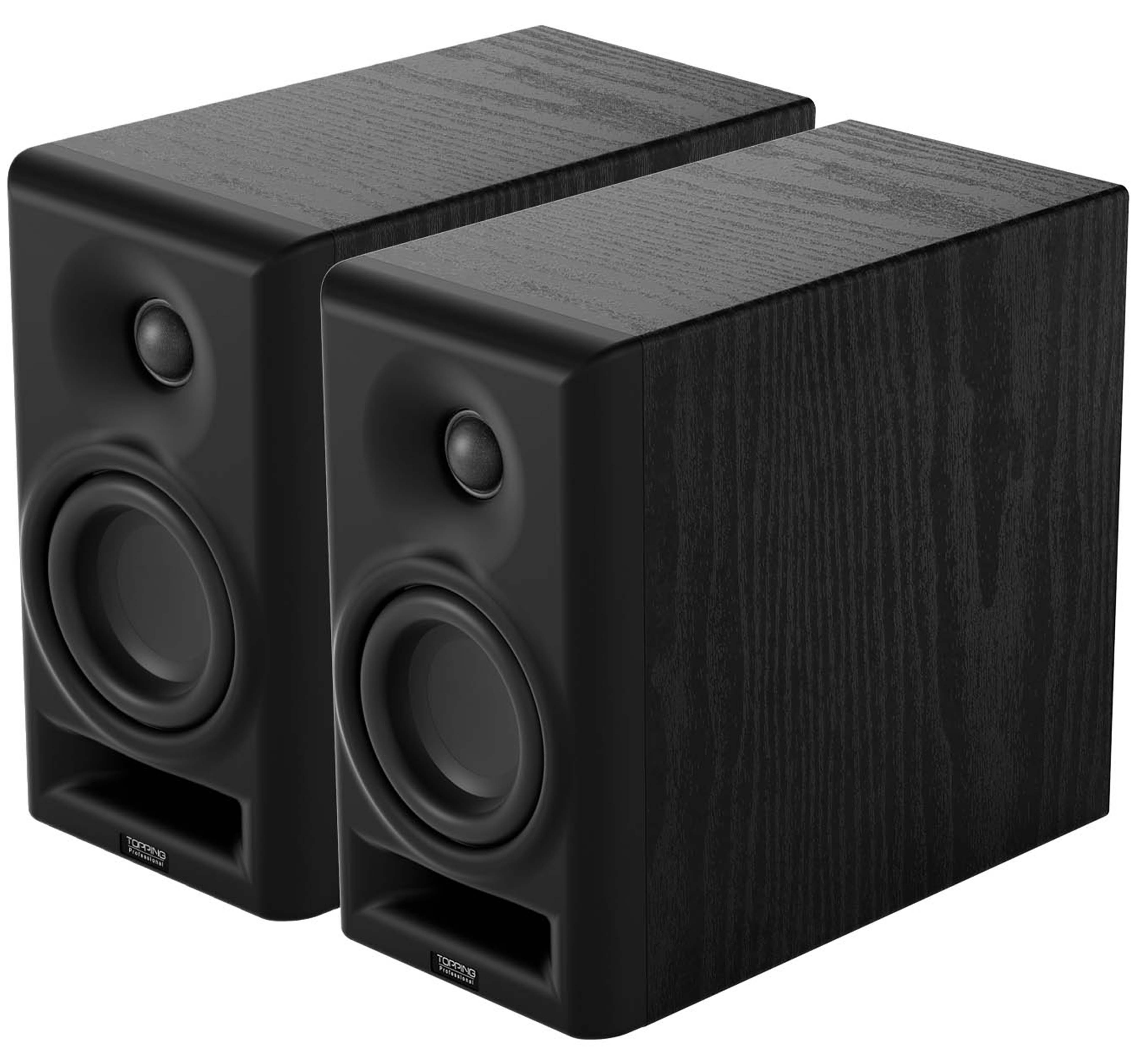 TOPPING PROFESSIONAL MA4 Enceintes Actives 2 Voies 50W+25W 92dB 49Hz-20kHz Noir (La paire)