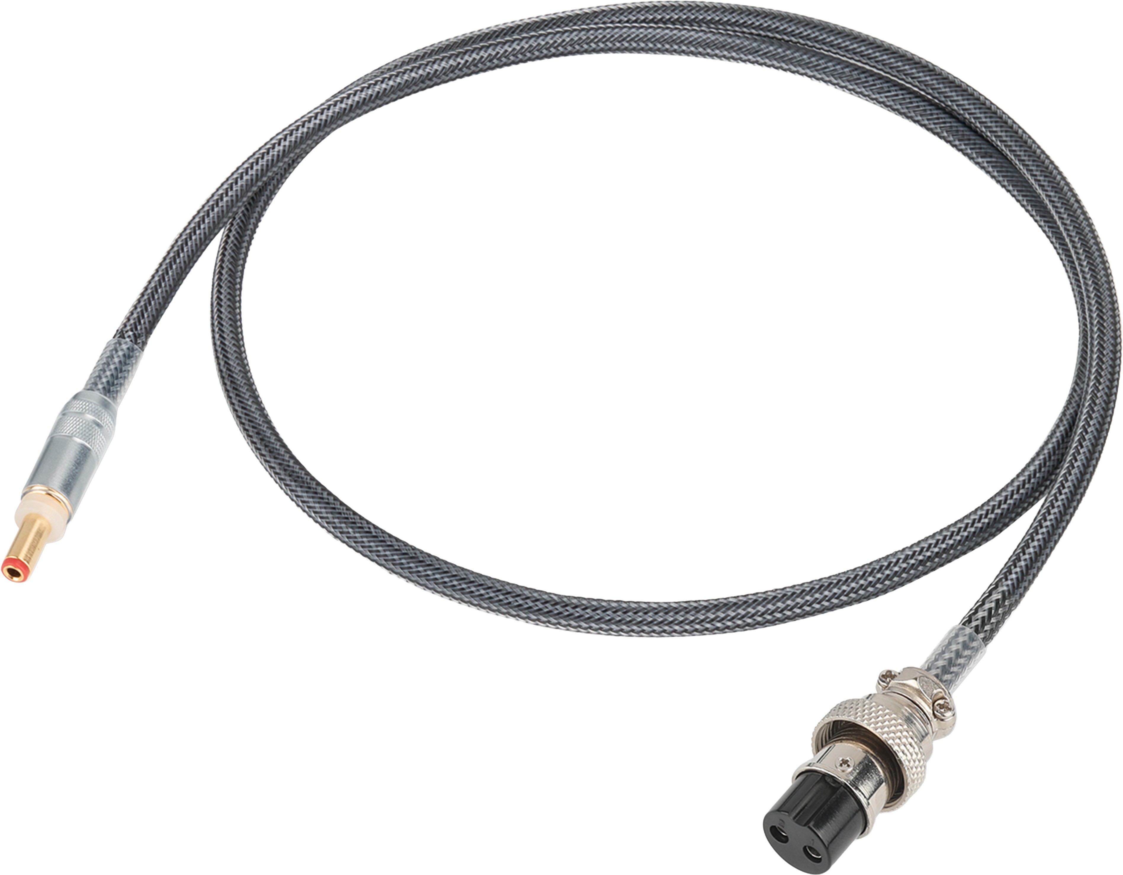 LHY AUDIO PREMIUM SERIES Power Cable Aviation 2-Pin to Jack DC 5.5/2.5mm 1m