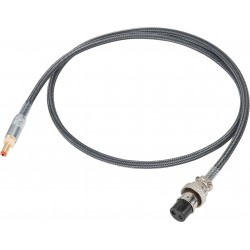 LHY AUDIO PREMIUM SERIES Power Cable Aviation 2-Pin to Jack DC 5.5/2.1mm 1m