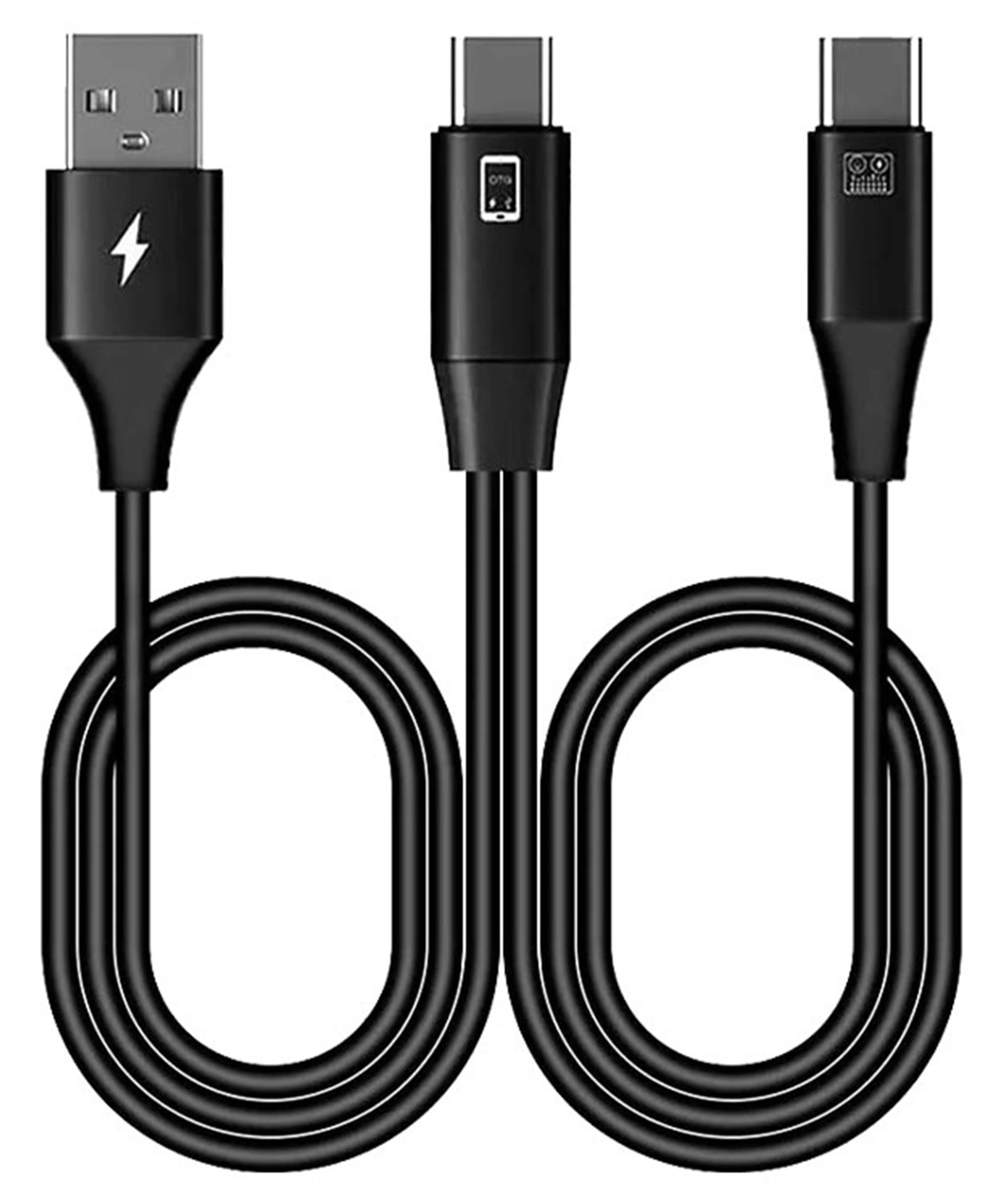TOPPING PROFESSIONAL ACC1515 USB-A Male to 2x USB-C Male OTG Cable 2x1.5m