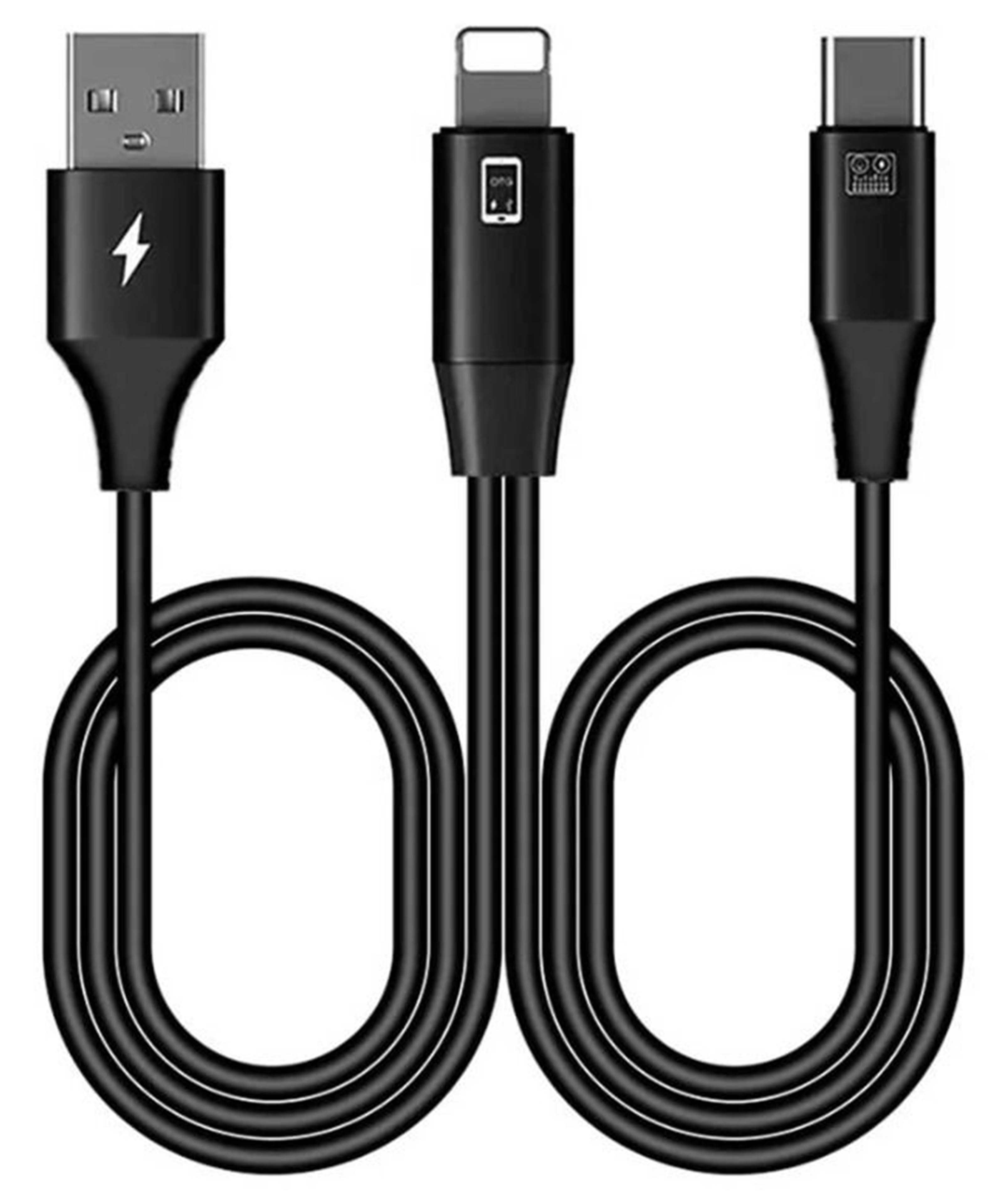 TOPPING PROFESSIONAL ACC1515 USB-A Male to USB-C Male / Lightning Male OTG Cable 2x1.5m