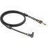 VIABLUE NF-S5 T8 DOWN Phono Cable DIN 5 Pin SME Angled to RCA with Ground Wire Silver Plated OFC Copper 2m Black
