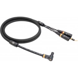 VIABLUE NF-S5 T8 Phono Cable DIN 5 Pin SME 90 Degree to XLR with Ground Wire Silver Plated OFC Copper 1.5m Black