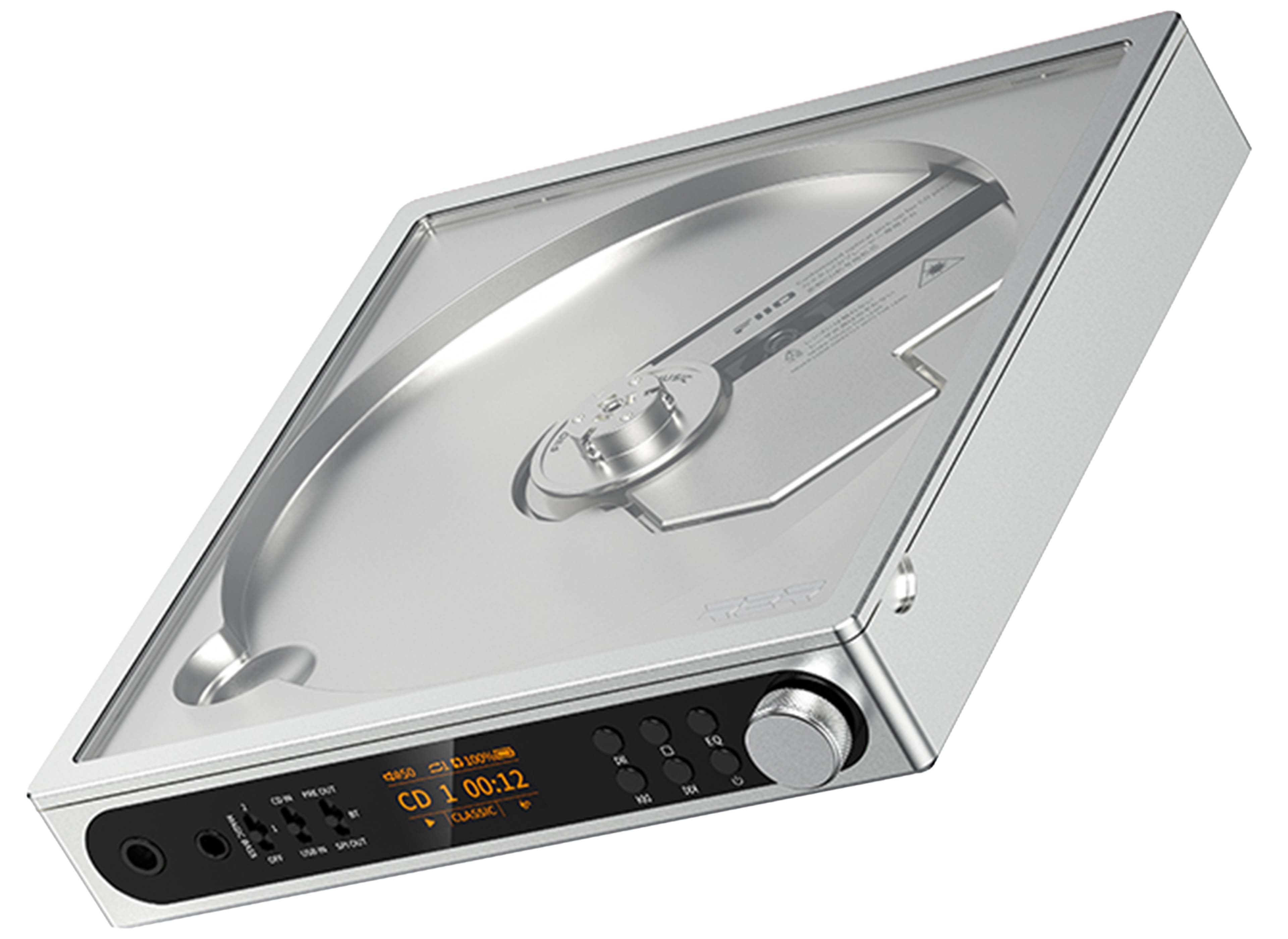 FIIO DM15 Lecteur Ripper CD DAC R2R sur Batterie 32bit 384kHz DSD256 Argent