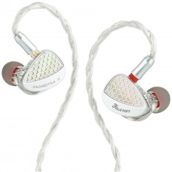 KIWI EARS ORCHESTRA II Écouteurs Intra-Auriculaires IEM 10x Balanced Armature 15 Ohm 110dB 20Hz-20KHz Argent
