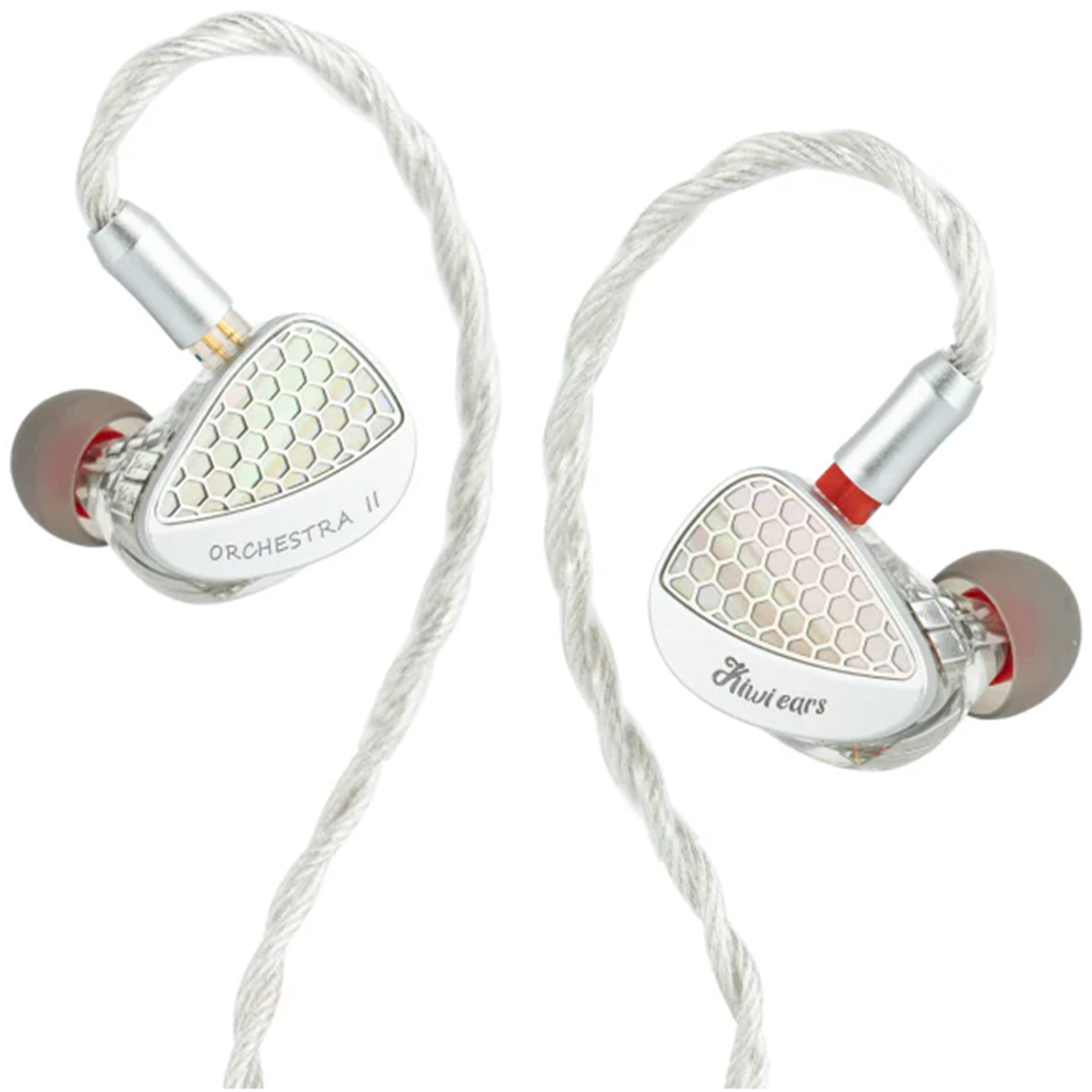 KIWI EARS ORCHESTRA II In-Ear Monitors IEM 10x Balanced Armature 15 Ohm 110dB 20Hz-20KHz Silver