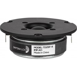 DAYTON AUDIO TD25F-4 Haut-Parleur Tweeter 20W 4 Ohm 91dB 2000Hz-20kHz