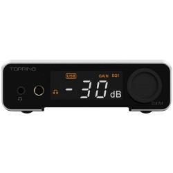 TOPPING DX1 II DAC Amplificateur Casque ES9039Q2M 32bit 384kHz DSD256 Argent