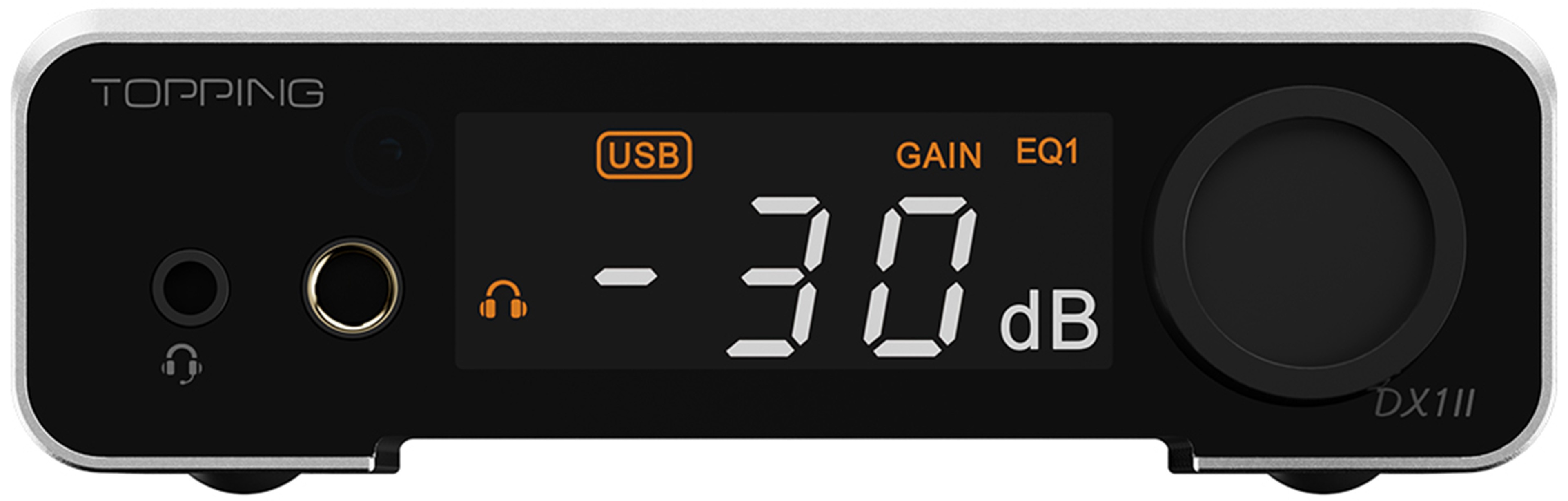 TOPPING DX1 II DAC Amplificateur Casque ES9039Q2M 32bit 384kHz DSD256 Argent