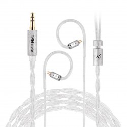 TRN ICE EEL Earphones Cable Jack 3.5mm to CIEM 0.78mm Silver-Plated Copper 1.2m