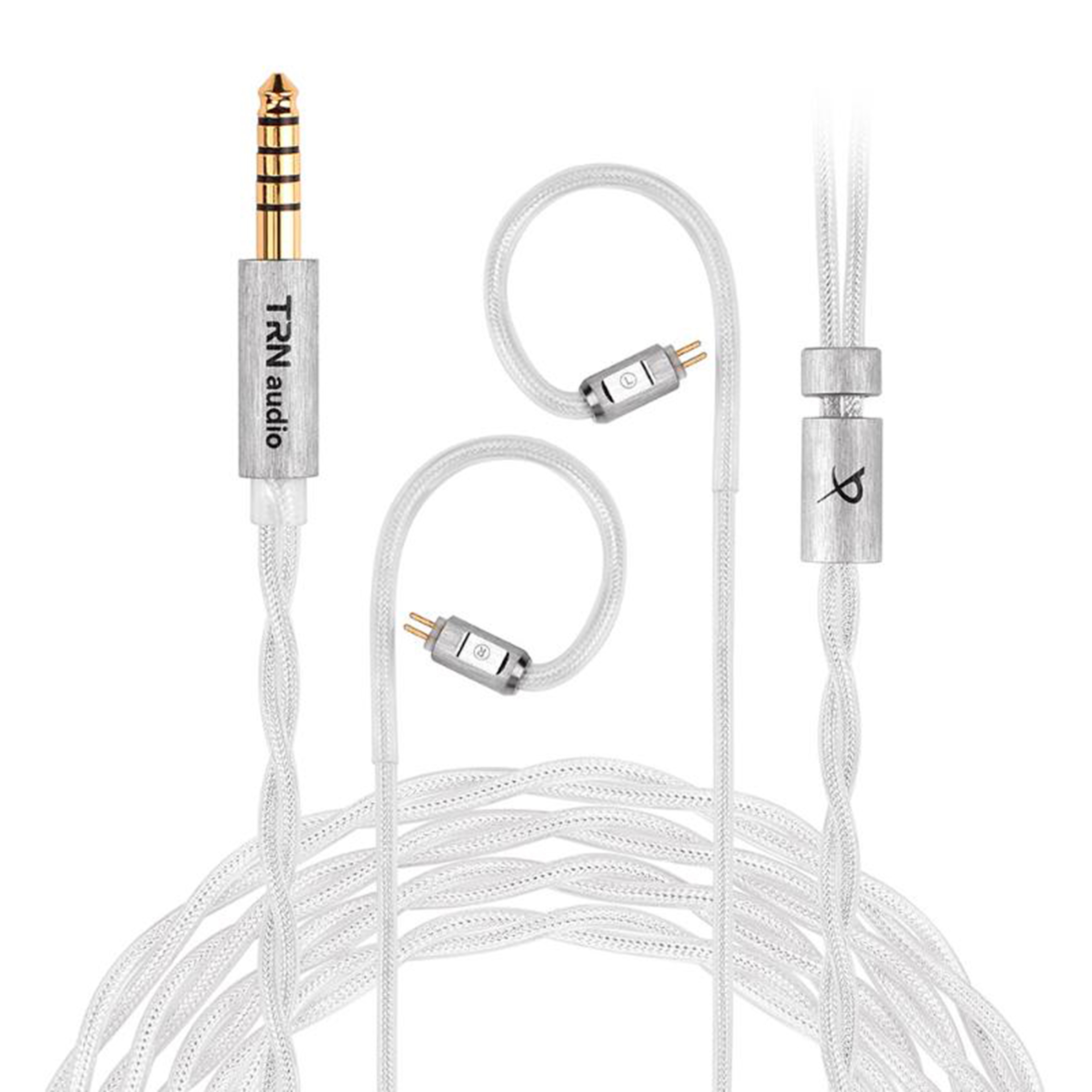 TRN ICE EEL Earphones Cable Jack 4.4mm to CIEM 0.78mm Silver-Plated Copper 1.2m