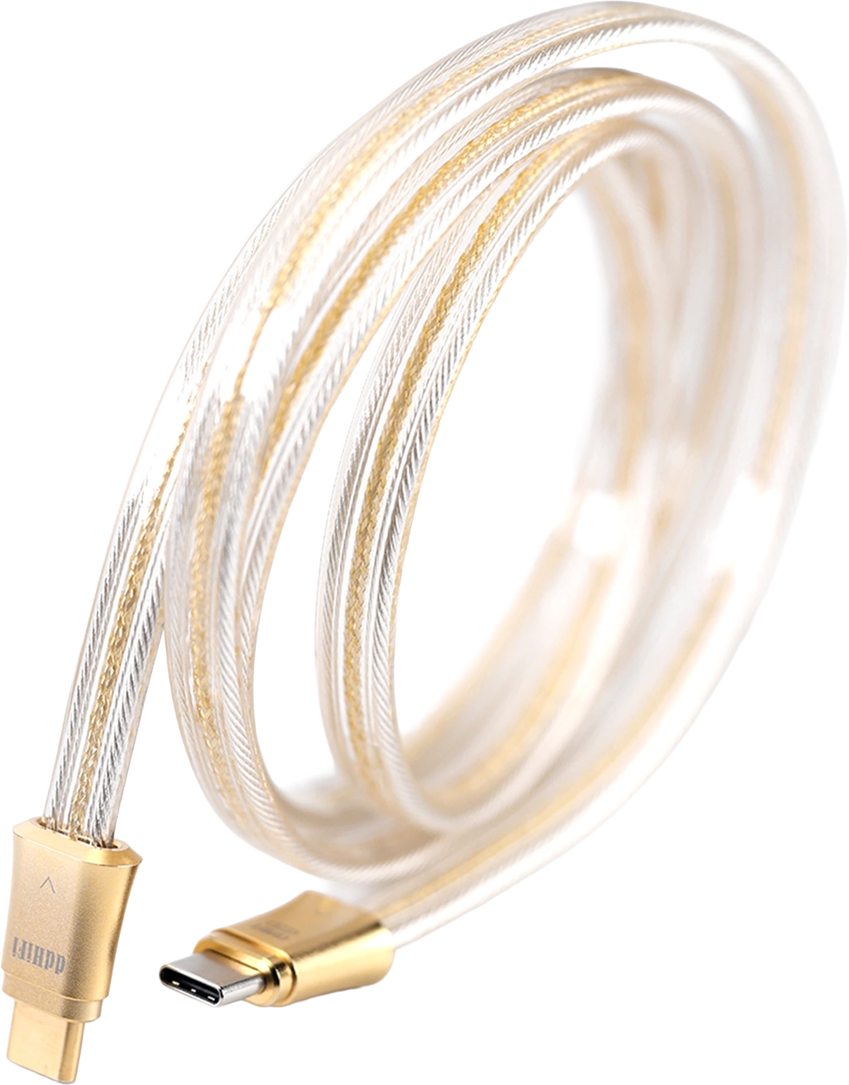 DDHIFI TC19CC COMET GOLD Câble USB-C OTG Argent Pur Blindé Plaqué Or 1m