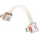 DDHIFI TC19LL COMET GOLD Câble USB-C OTG Coudé Argent Pur Blindé Plaqué Or 9cm