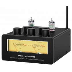DOUK AUDIO T6PRO Amplificateur Hybride Class D TPA3255 Tube JAN5725 Bluetooth 5.1 aptX-HD LDAC 2x 250W 4 Ohms Jaune