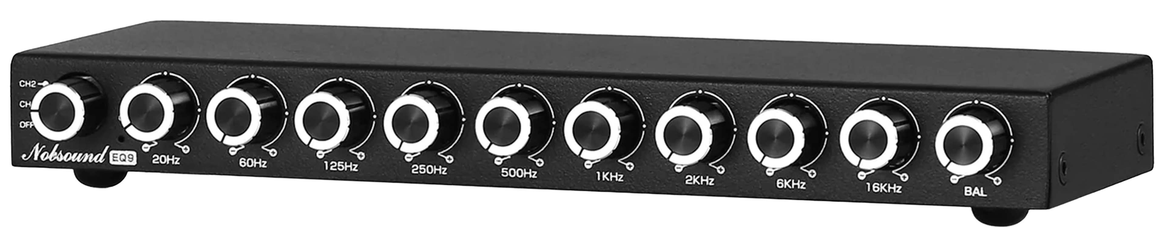 NOBSOUND EQ9 9-Band Stereo Analog Equalizer with 2-Channel Selector