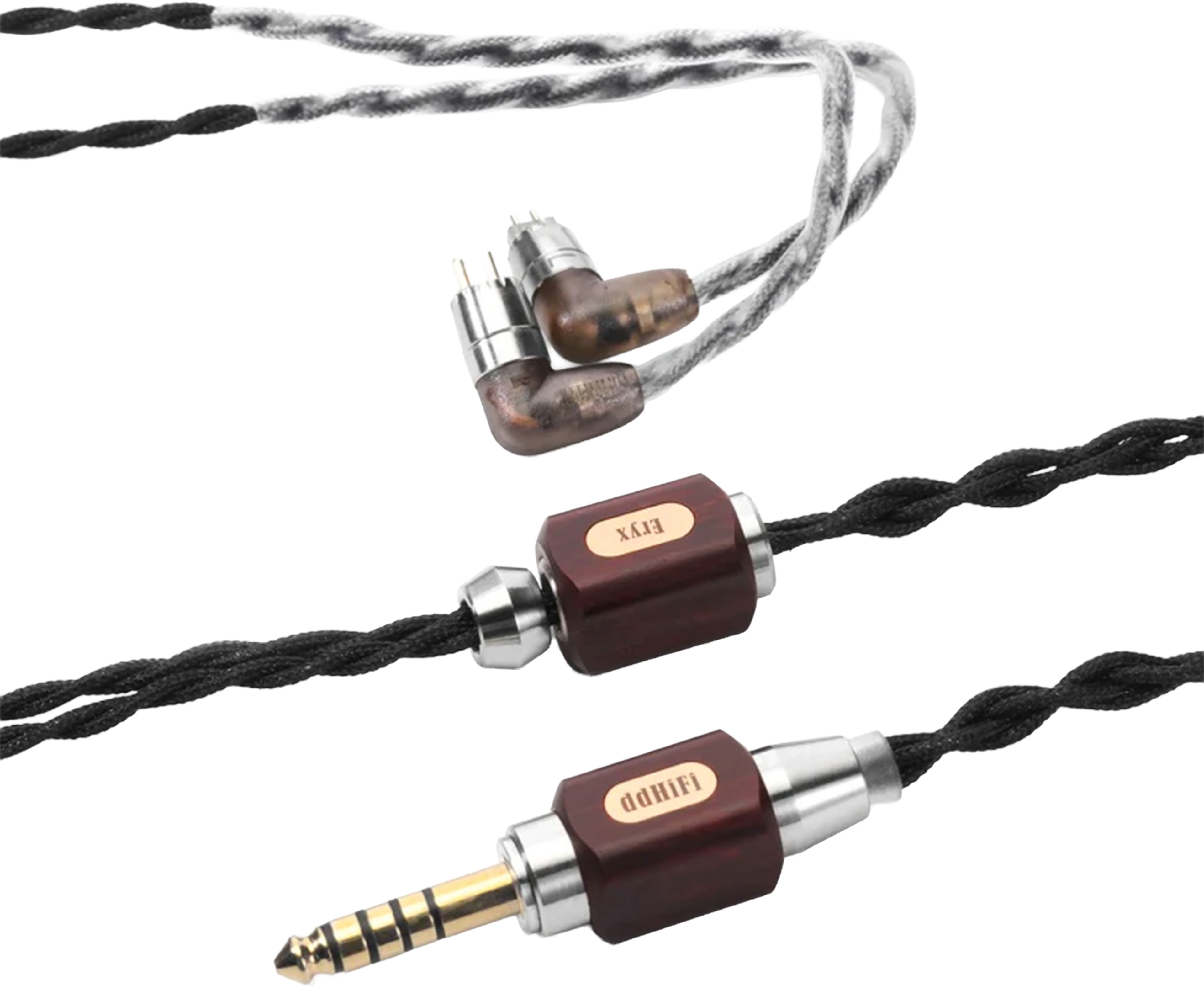 DDHIFI BC130C ERYX OFC Earphones Cable 4.4mm Balanced Jack to Interchangeable Connectors MMCX / CIEM 0.78mm