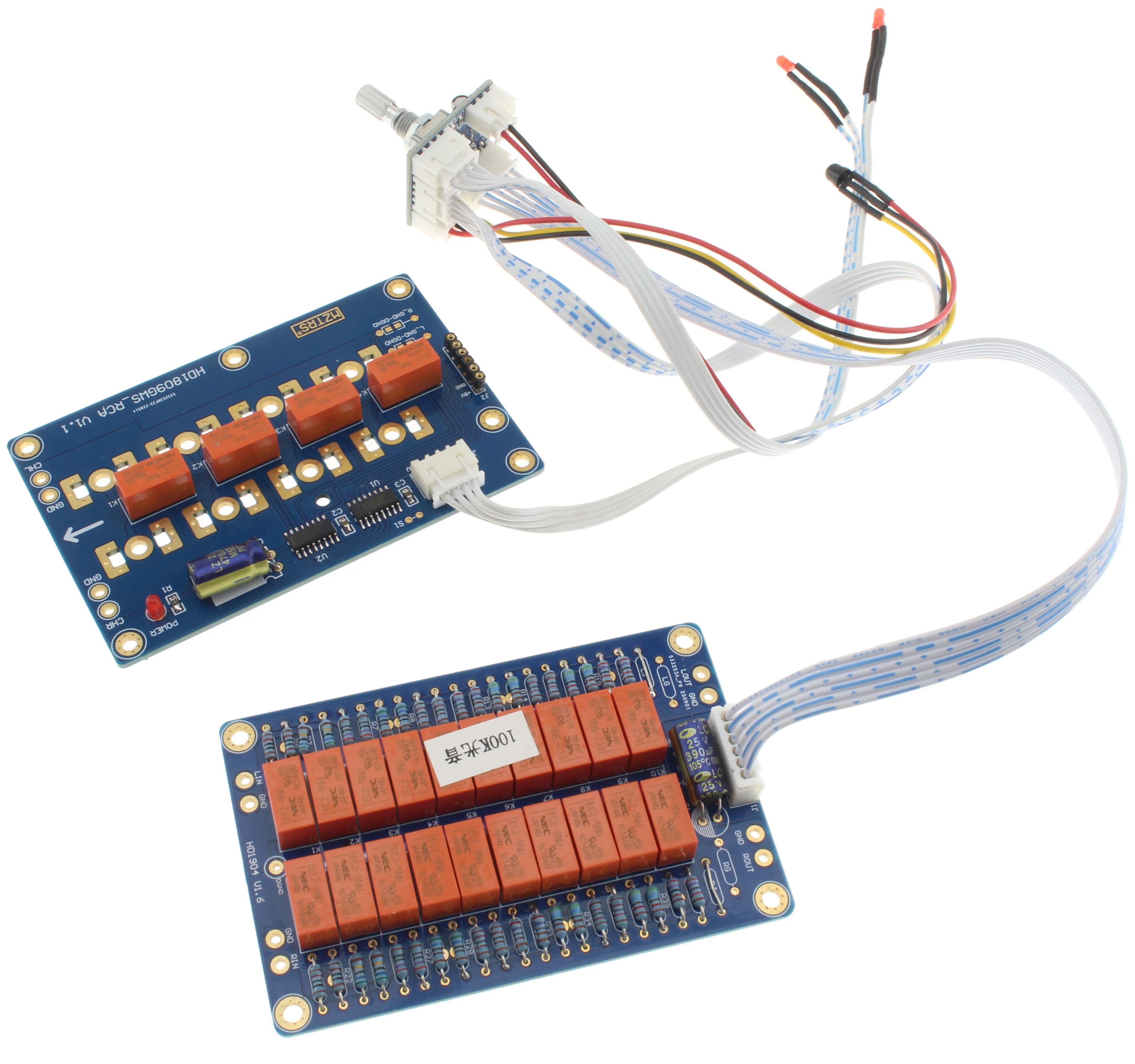 Module de Contrôle de Volume à Relais Sélecteur de Source RCA 100K