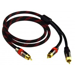 ATAUDIO AT-G056 Câble de modulation Splitter RCA Mâle vers 2xRCA Mâle Cuivre OFC 2m
