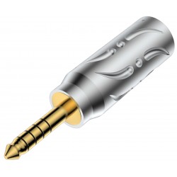 VIBORG VH303G 4.4mm Jack Connector Pure Copper OFC Copper / Silver / 24K Gold Plated Ø6.5mm