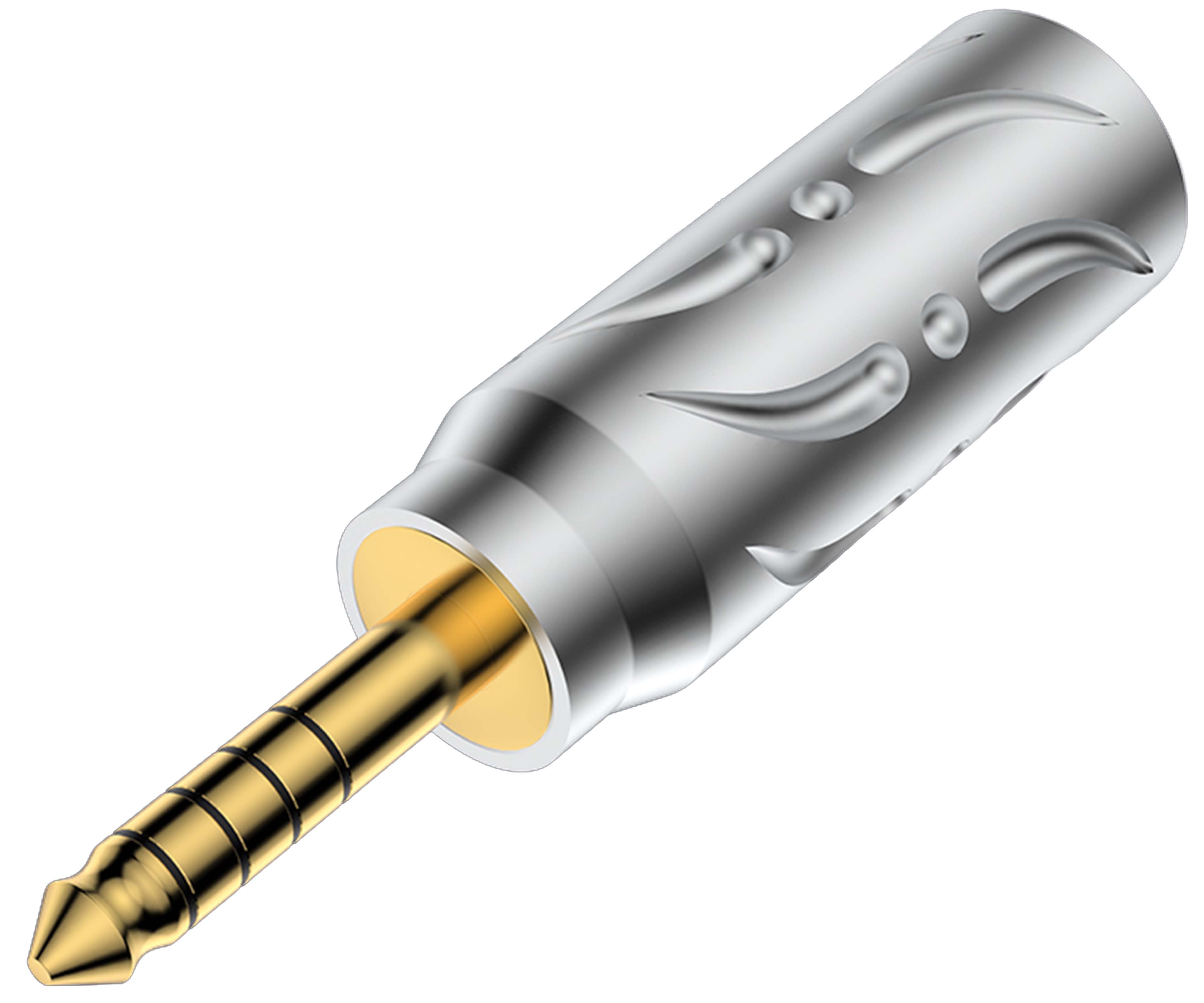 VIBORG VH303G 4.4mm Jack Connector Pure Copper OFC Copper / Silver / 24K Gold Plated Ø6.5mm