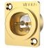 VIBORG CM203G Male XLR Connector Pure Copper OFC Copper / Silver / Gold 3μ Plated (Unit)