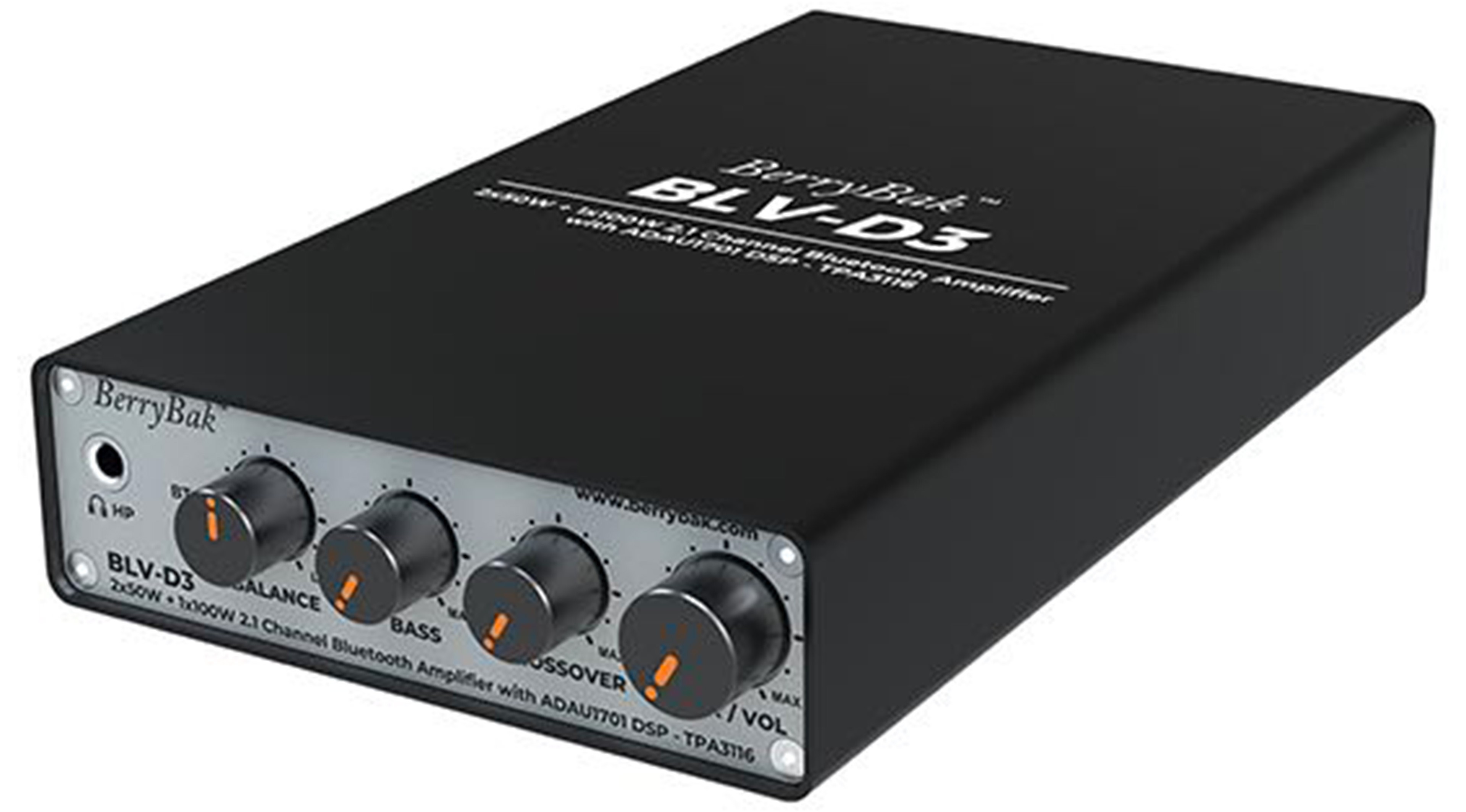 BERRYBAK BLV-D3 Amplificateur 2.1 Class D Bluetooth TPA3116 2x50W+100W 4 Ohm