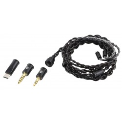 KIWI EARS TERRAS Câble pour Écouteurs Jack 3.5mm / Jack 4.4mm Symétrique / USB-C vers CIEM 0.78mm Cuivre Monocristallin 4N 1.2m