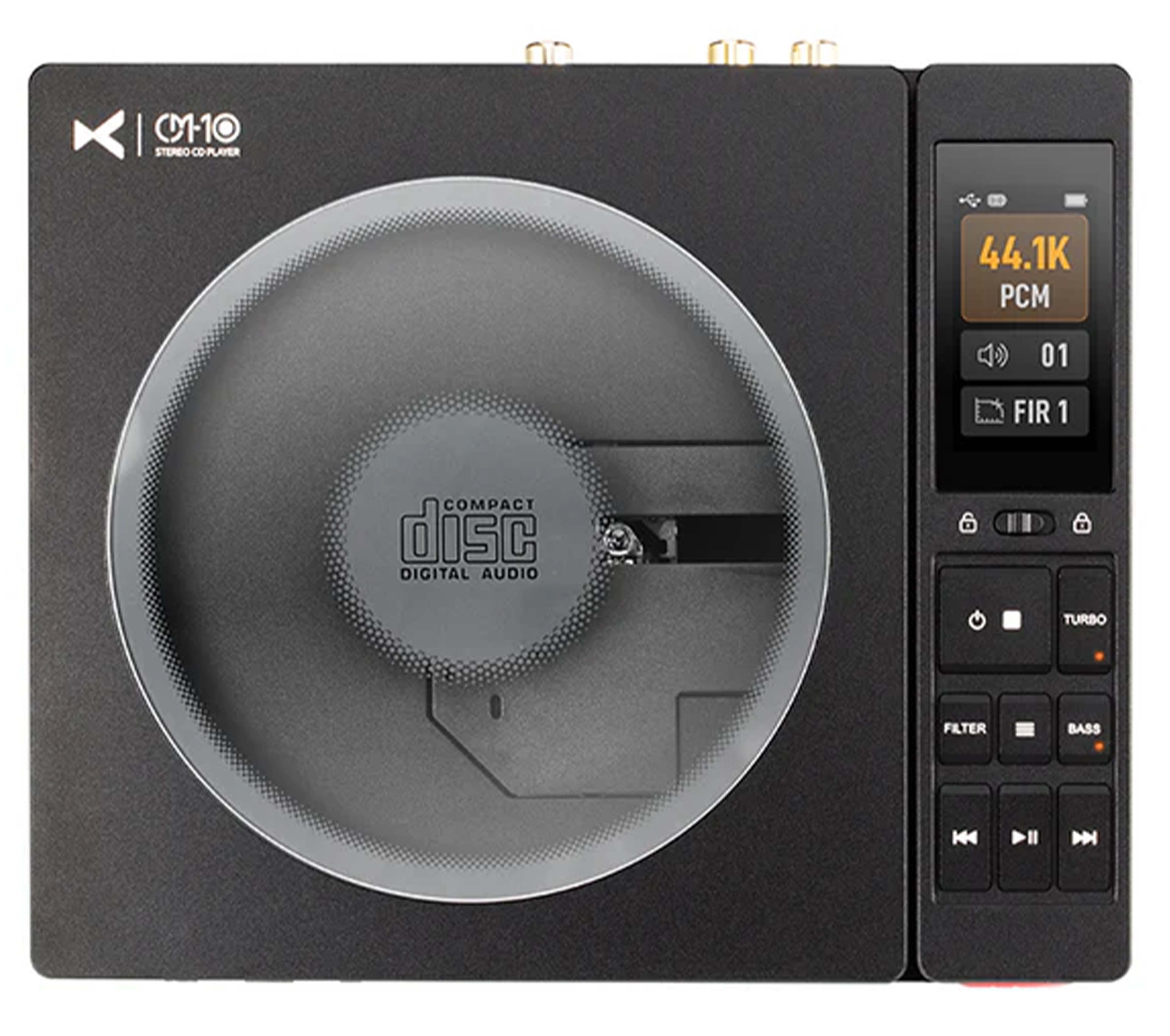 XDUOO CDM10 Portable CD Player DAC with JAN6418 Tube Battery Powered 2x CS43198 32bit 384kHz DSD256 