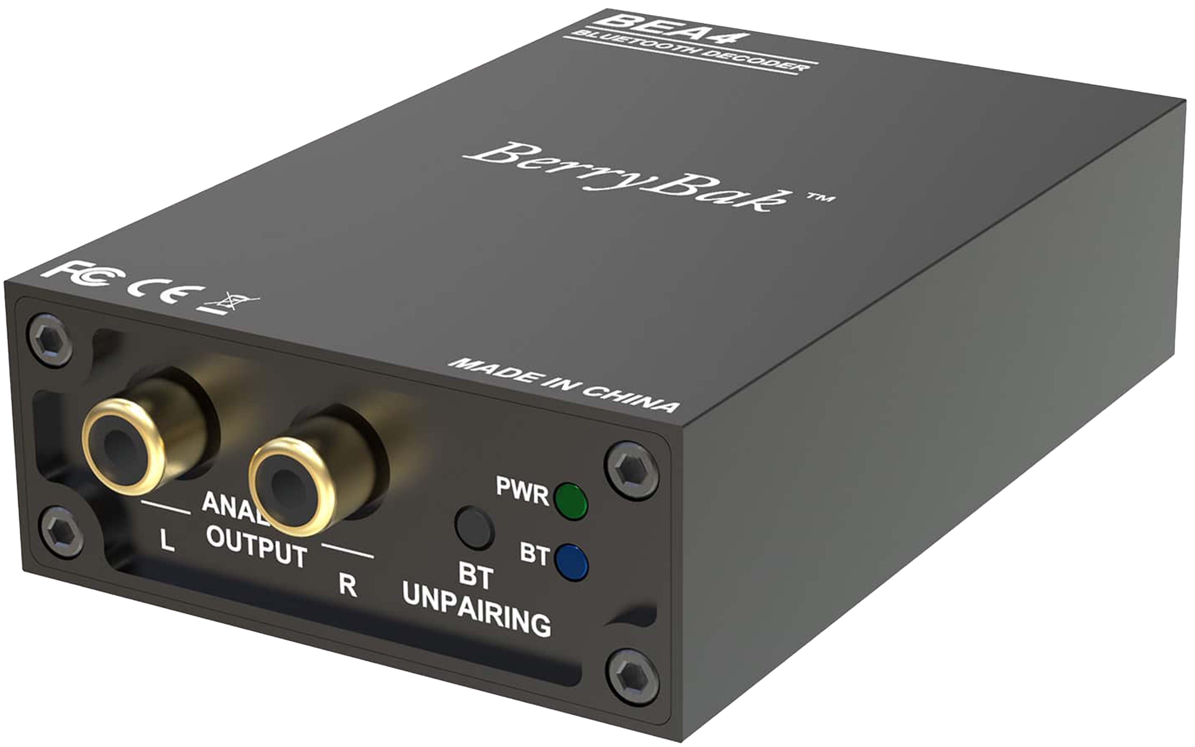 BERRYBAK BEA4 Récepteur Bluetooth 5.4 ES9018K2M QCC3095 aptX Lossless LDAC 24bit 96kHz