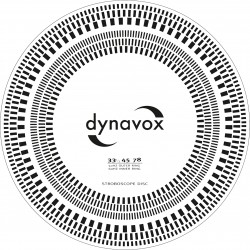 DYNAVOX Disque Stroboscopique de Réglage Vitesse Rotation Vinyle 50Hz Ø30cm