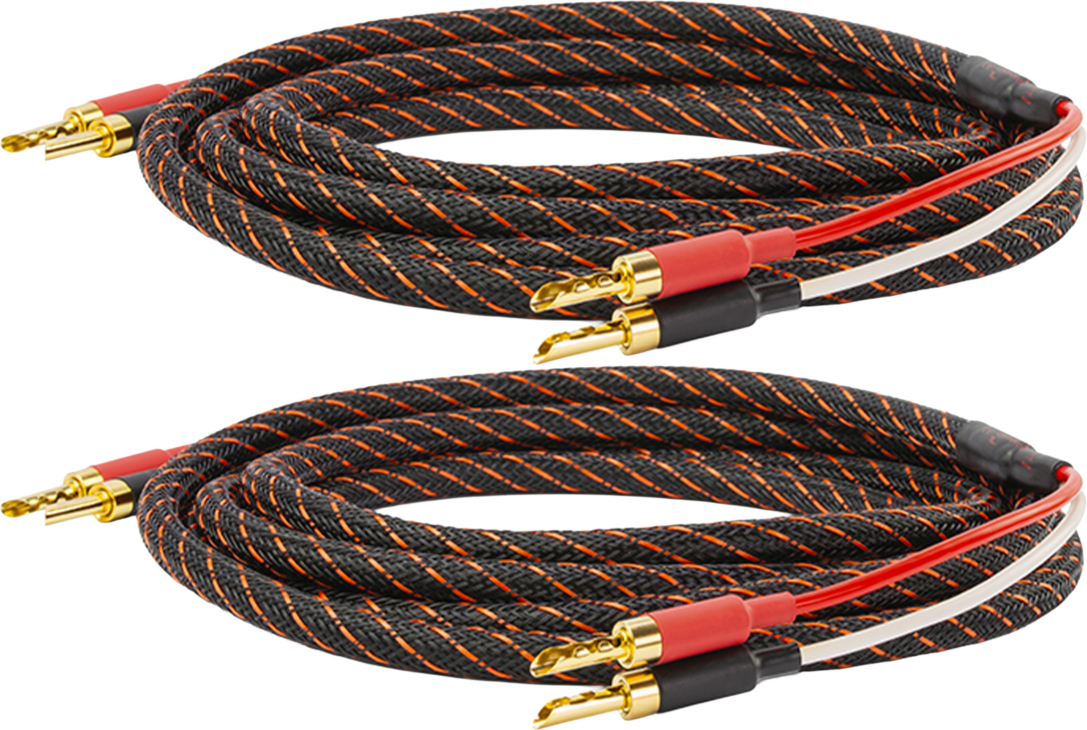 DYNAVOX PERFECT SOUND FLEX Speaker Cable Banana OFC Copper Gold Plated 2.5mm² 5m (Pair)