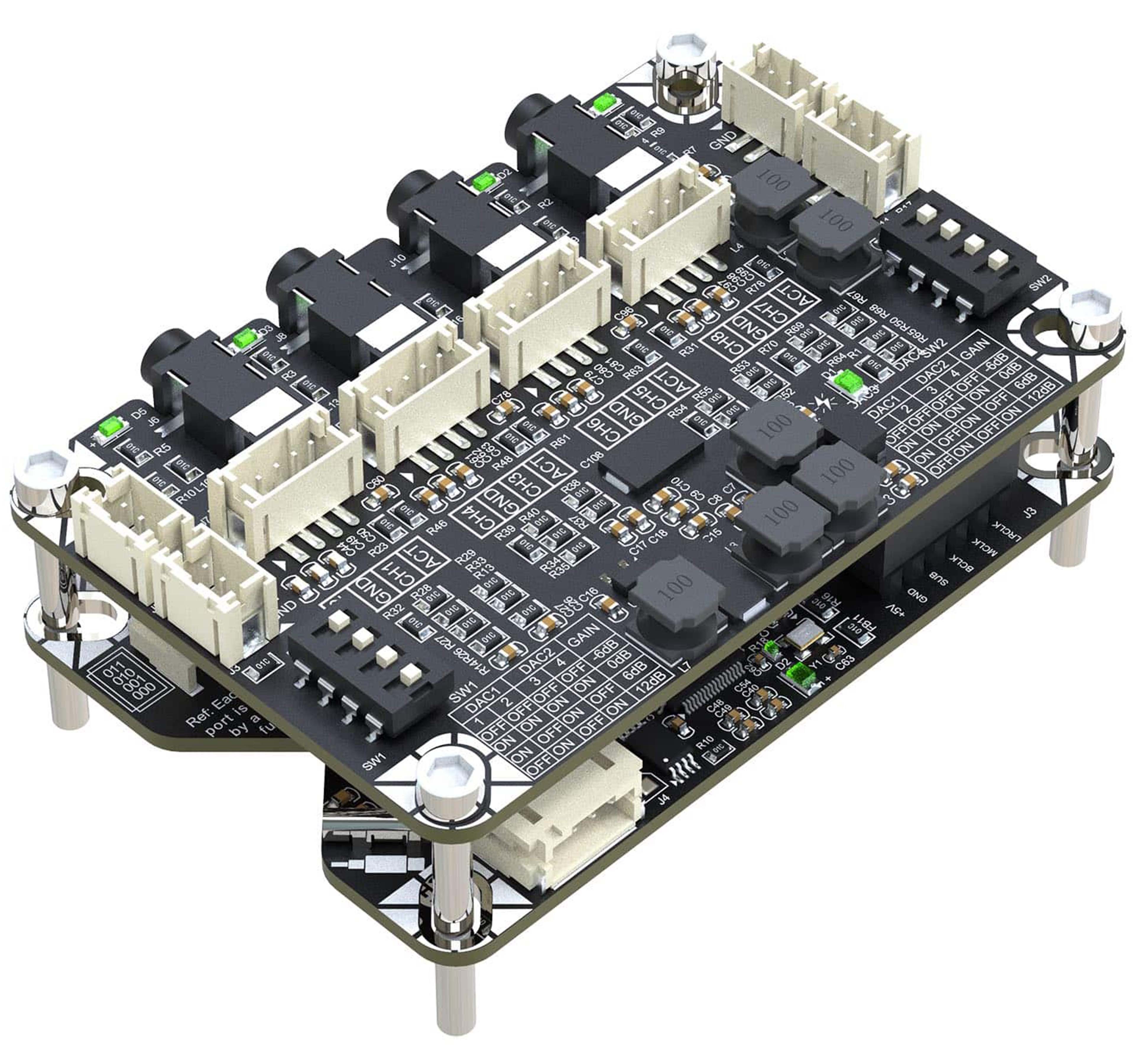 WONDOM UCM-D2A-SA9128 Converter Module 7.1 Channel USB 2.0 to 4 Channel I2S / 8 Channel Analog