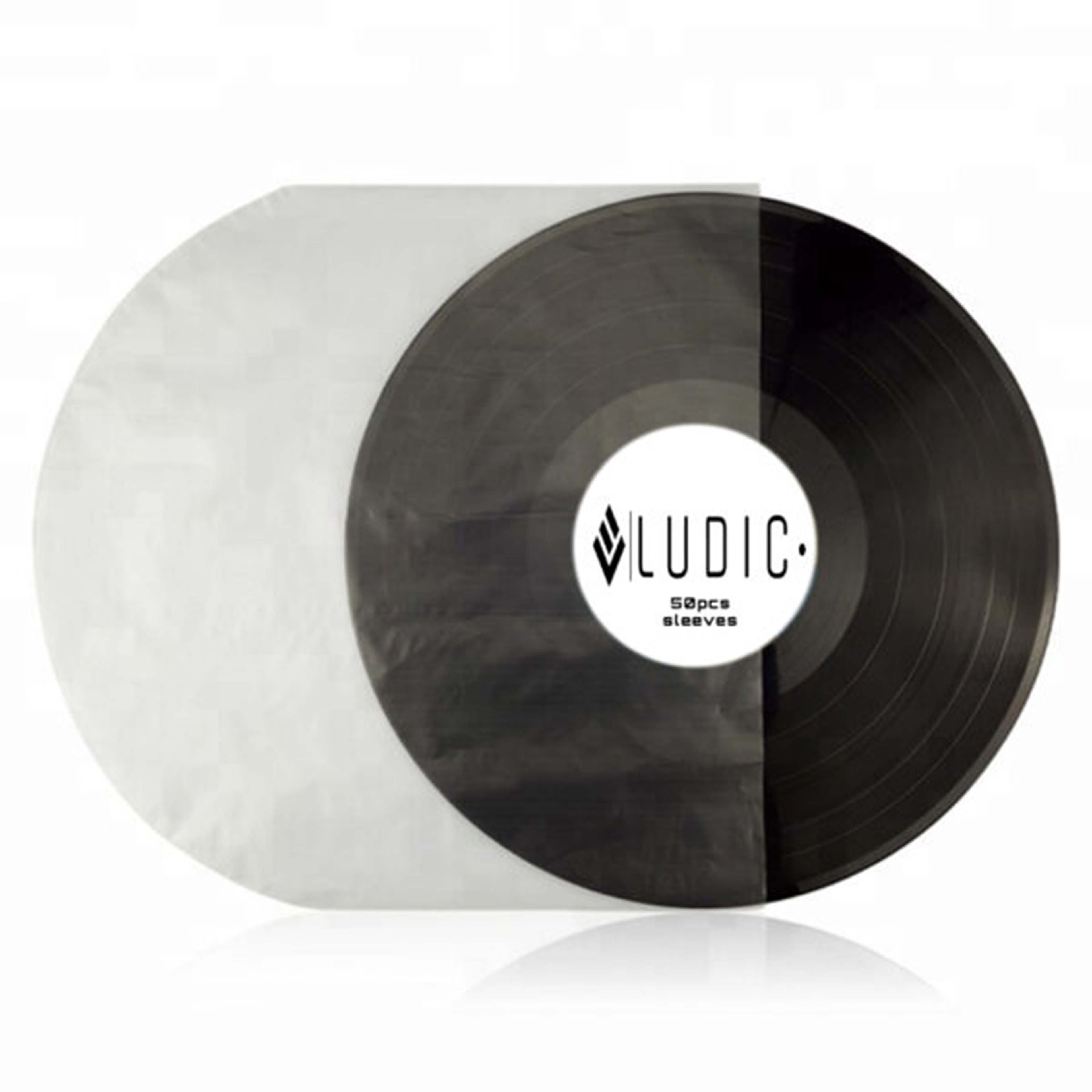 LUDIC Pochettes Intérieures Vinyle Antistatique Forme U 12" (x50)