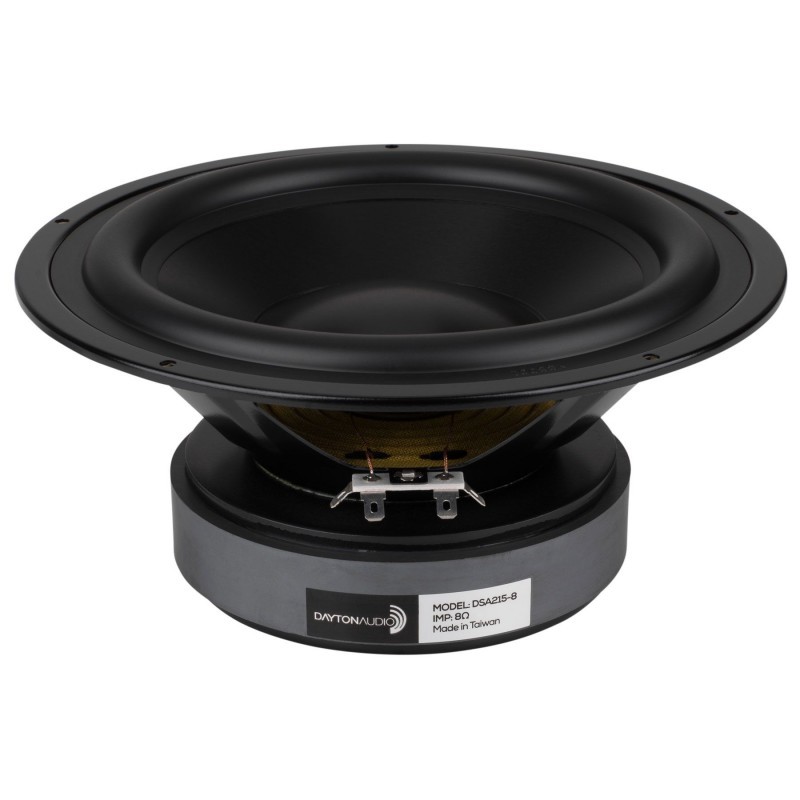 [GRADE A] DAYTON AUDIO DSA215-8 Haut-Parleur de Grave / Subwoofer 80W 8 Ohm 89dB 35Hz - 7000Hz Ø20cm