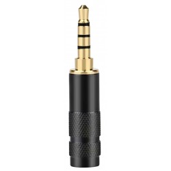 Jack 3.5mm TRS Connector Male Gold-Plated Ø6mm (Unit)