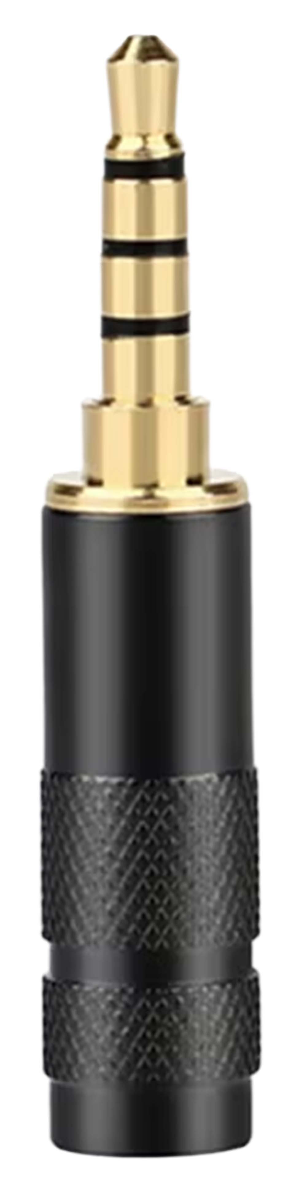 Connecteur Jack 3.5mm TRS Stéréo Mâle Plaqué Or Ø6mm (Unité)