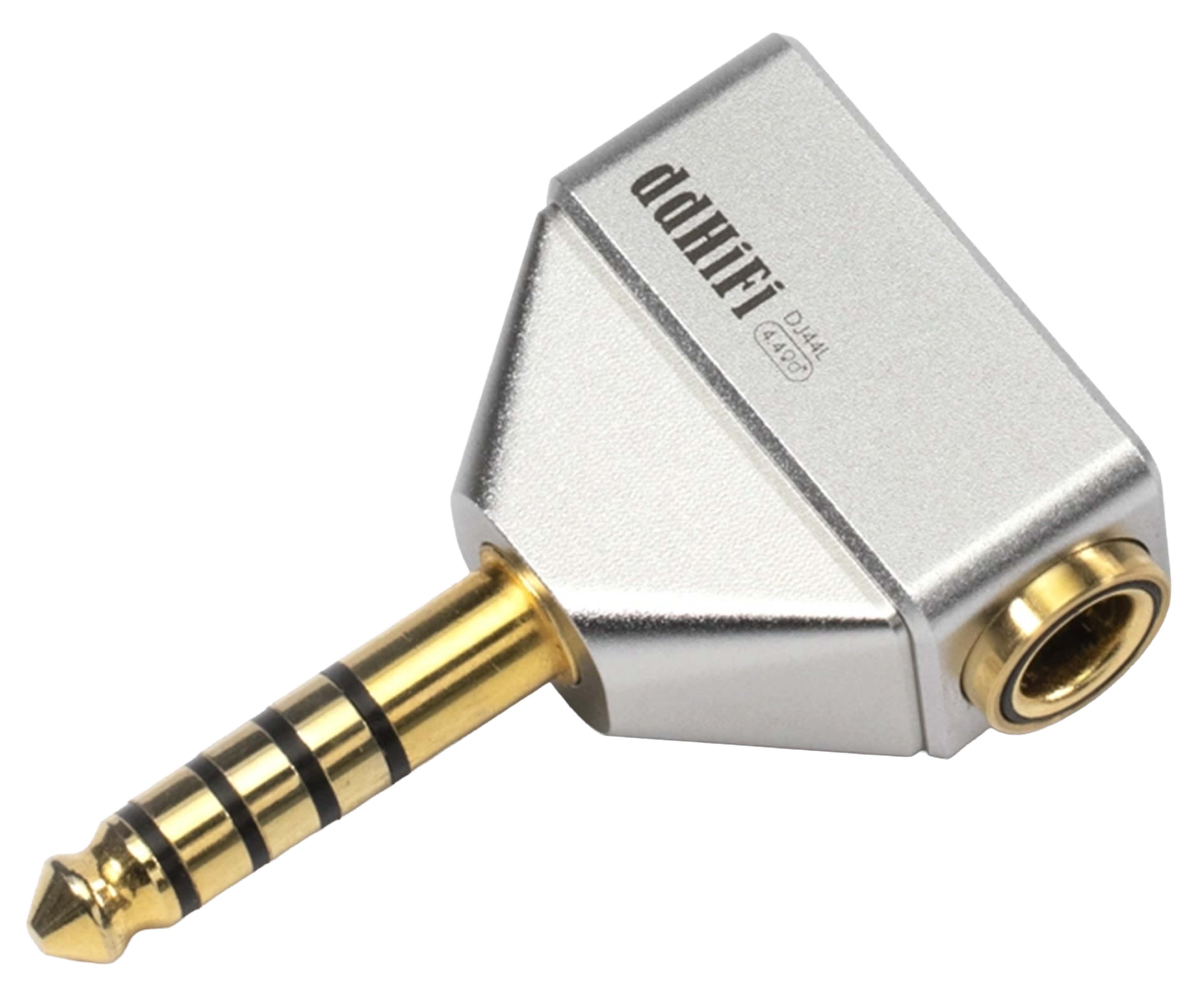 DD DJ44L Female Balanced Jack 4.4mm to Male Balanced Jack 4.4mm Adapter Gold Plated