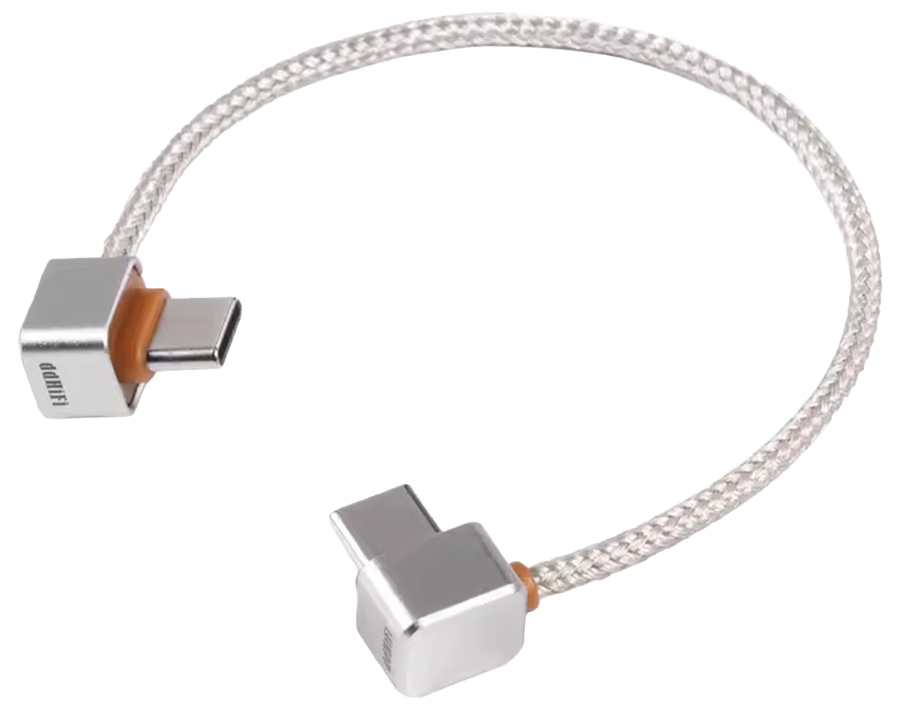 DDHIFI TC03LL Câble USB-C OTG Coudé Cuivre OFC 15cm