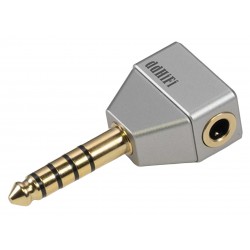 DDHIFI DJ30SE Adaptateur Jack 4.4mm Symétrique Mâle vers Jack 3.5mm Asymétrique Femelle Plaqué Or