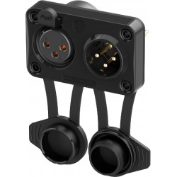 NEUTRIK NC3FM-TOP Connecteur XLR 3 Pôles Femelle + Mâle Plaqué Or pour PCB