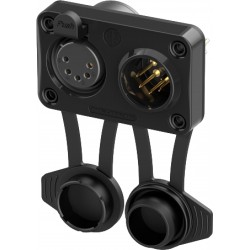 NEUTRIK NC5FM-TOP Connecteur XLR 5 Pôles Femelle + Mâle Plaqué Or pour PCB